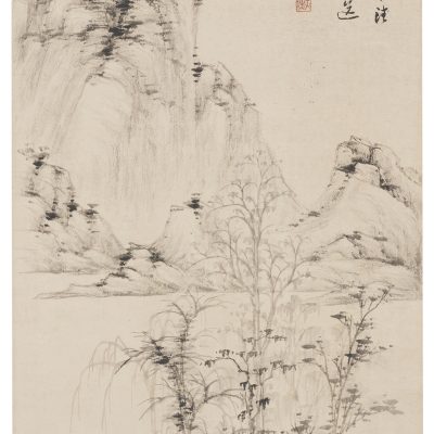 查士標山水圖